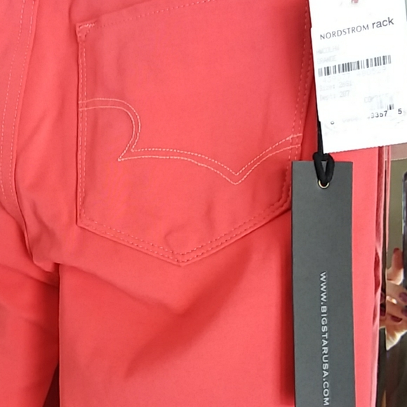 NWT Big Star coral pink legging size 26 - Picture 7 of 8